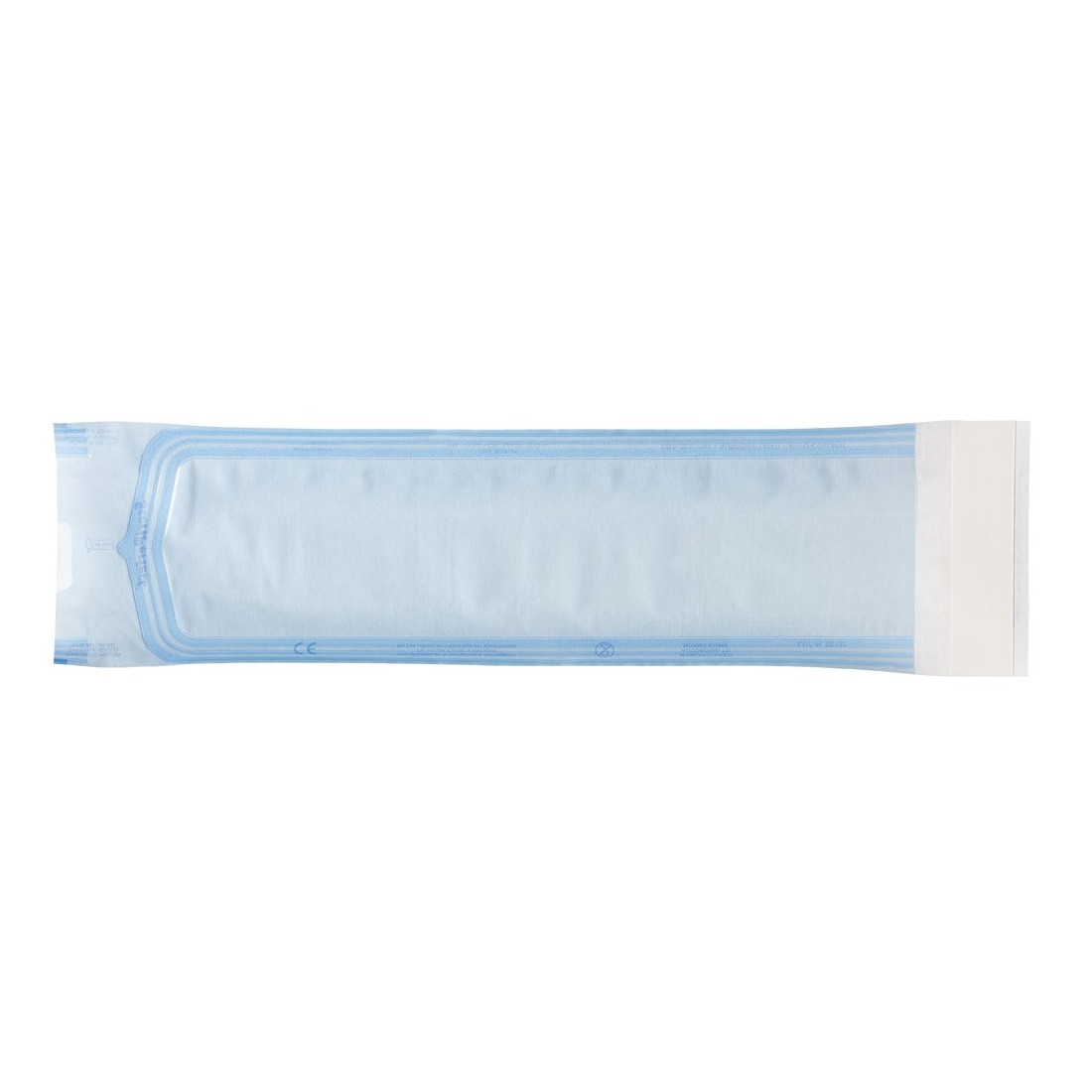 Sterilization bags with self-adhesive closure