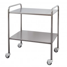 Stainless steel trolley with round tube