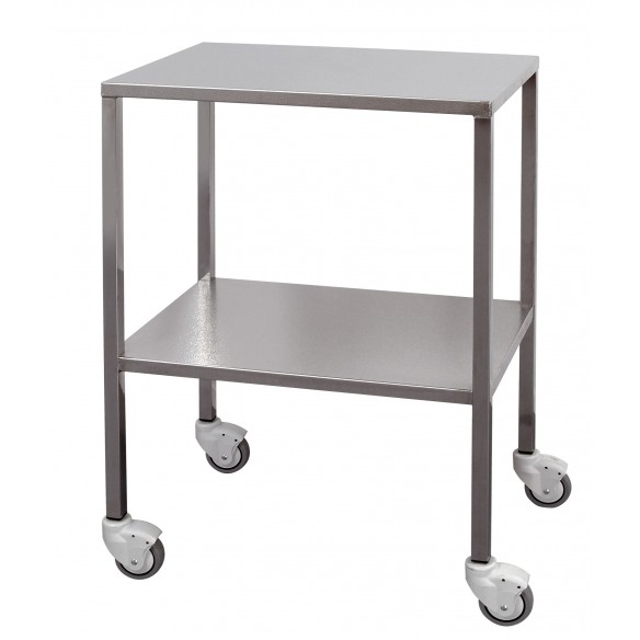 Stainless steel trolley with square tube